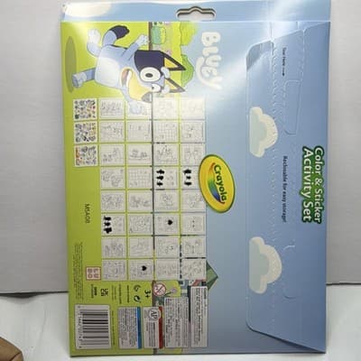 Crayola Bluey Color & Sticker Activity Set, 32 Coloring Pages, 50+ Stickers - Thumbnail 2