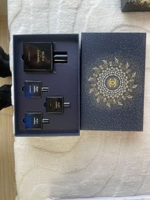 Chanel Bleu De Parfum 1 Bottle Of 3.4 100ml MENS COLOGNE SET 4 Piece