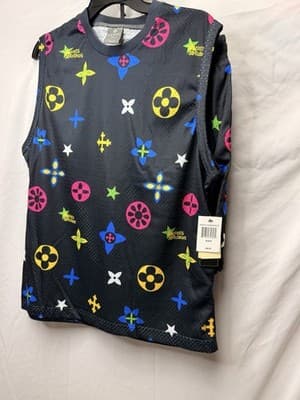 Set of two Saints Studio Men's Mesh Sleeveless Tank Graphic Print Multicolor M - Thumbnail 9