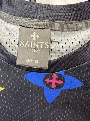 Set of two Saints Studio Men's Mesh Sleeveless Tank Graphic Print Multicolor M - Thumbnail 5