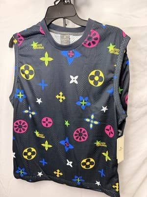Set of two Saints Studio Men's Mesh Sleeveless Tank Graphic Print Multicolor M