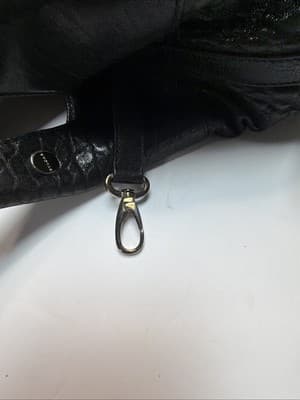 Bvlgari Leather Handbag Black Used Authentic Ladies Tote - Thumbnail 17