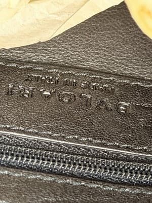 Bvlgari Leather Handbag Black Used Authentic Ladies Tote - Thumbnail 5