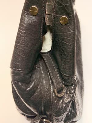 Bvlgari Leather Handbag Black Used Authentic Ladies Tote - Thumbnail 8