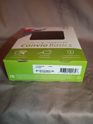 Toshiba Canvio Basics 2TB Portable External HDD USB Hard Drive, Black - Thumbnail 3