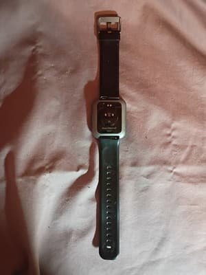 Wyze Wyze Watch 47 47mm Silver Aluminum Case Black Silicone Band Fitness Tracker - Thumbnail 2
