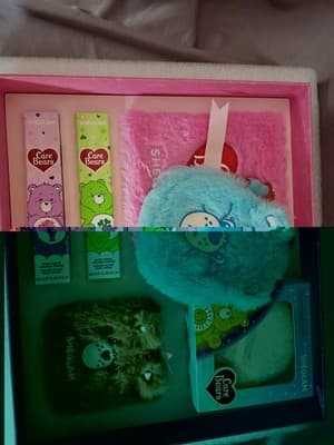 SHEGLAM Care Bears Makeup Set: Eyeshadow Palette, Lip, Liner, Highlighter Bag - Thumbnail 2