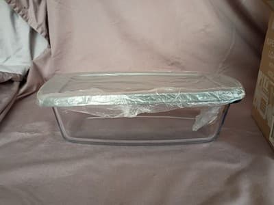 Nutrichef Glass Loaf Pan w/ Cover Lid, Clear 2.0L 30x11cm NCGL2LO - Thumbnail 2