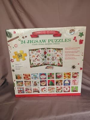 Eurographics Puzzles Christmas Delights Advent Calendar w/ 24x 50pc Jigsaw - Thumbnail 2