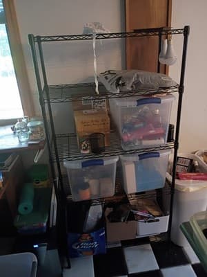 Amazon basics 5 metal shelf unit - Thumbnail 2