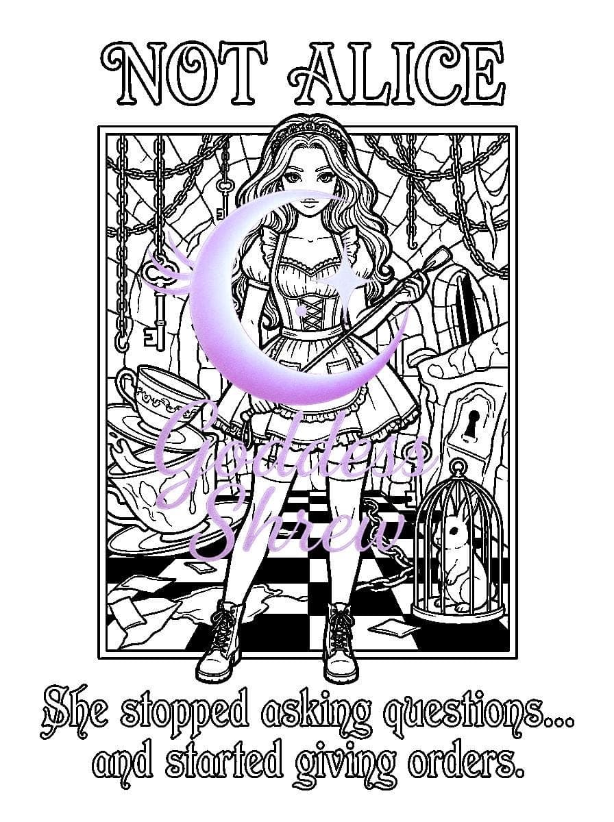 This Isn’t Who You Think It Is Adult Coloring Book Parody | Dominatrix A to Z | Kink Art Gift - Thumbnail 2