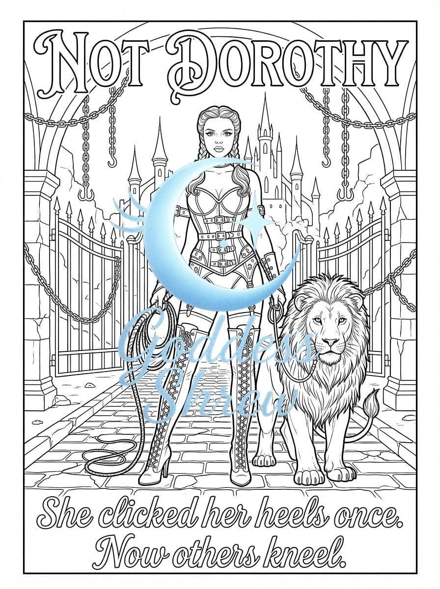 This Isn’t Who You Think It Is Adult Coloring Book Parody | Dominatrix A to Z | Kink Art Gift - Thumbnail 3