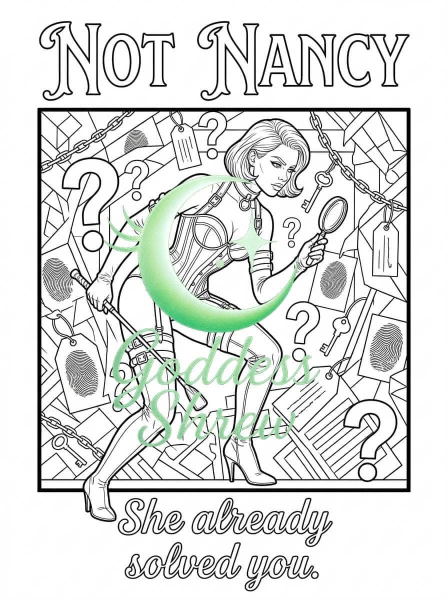 This Isn’t Who You Think It Is Adult Coloring Book Parody | Dominatrix A to Z | Kink Art Gift - Thumbnail 4
