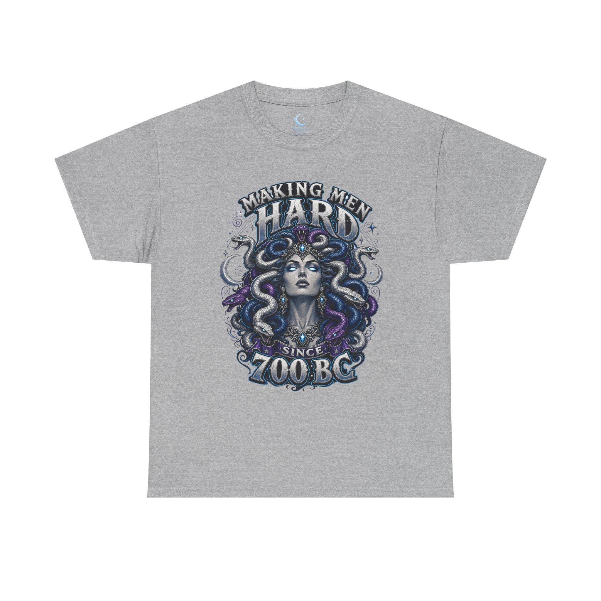 Medusa Gorgon Shirt Mythology Graphic Tee Making Men Hard Since 700 B C Gothic Fantasy Snake Goddess Shirt Dark Feminine Power Tee - Thumbnail 11
