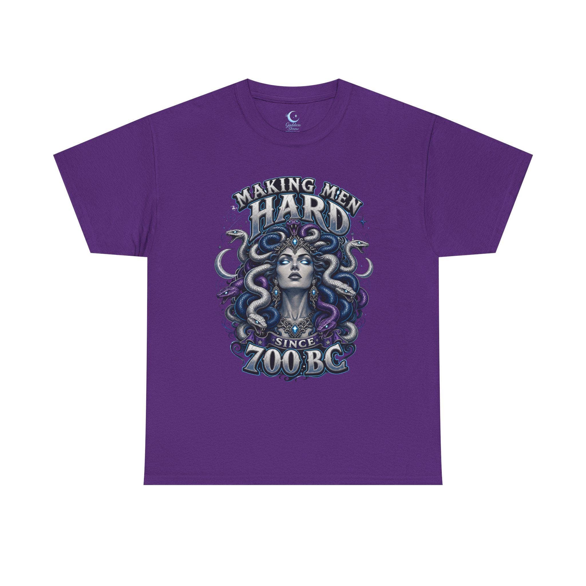 Medusa Gorgon Shirt Mythology Graphic Tee Making Men Hard Since 700 B C Gothic Fantasy Snake Goddess Shirt Dark Feminine Power Tee - Thumbnail 4