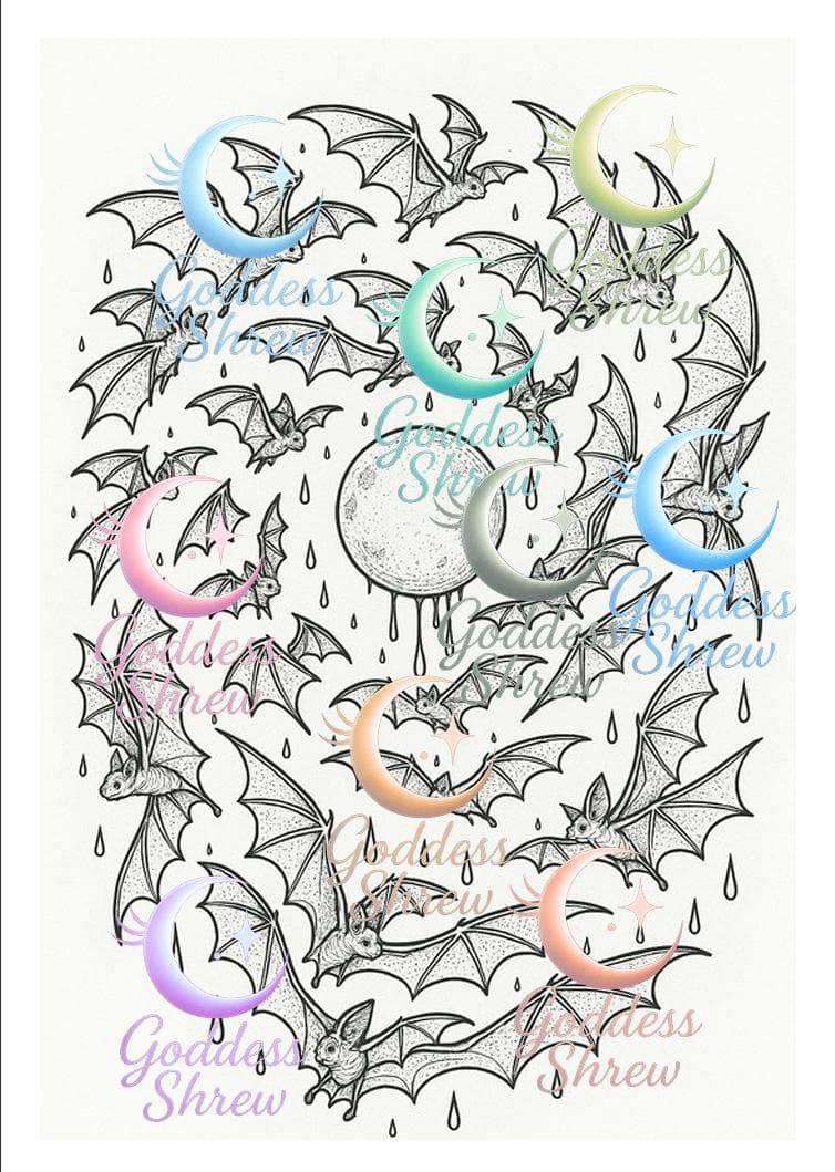 Gothic Adult Coloring Book: Beautiful Blood, Volume 2 (Digital Download) - Thumbnail 5