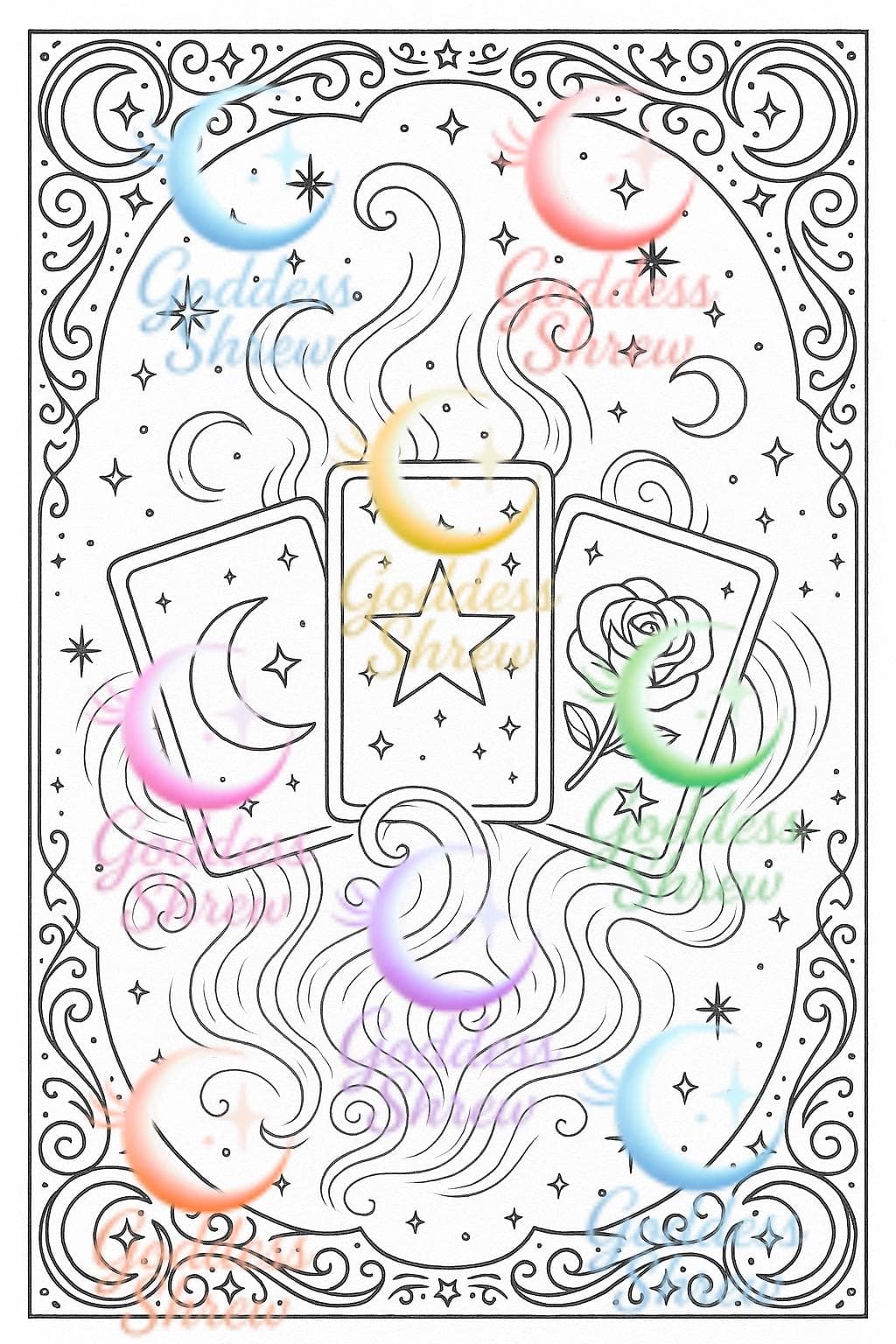 Witch Coloring Book | Volume 3, Goddess Shrew (Digital Download PDF) - Thumbnail 4