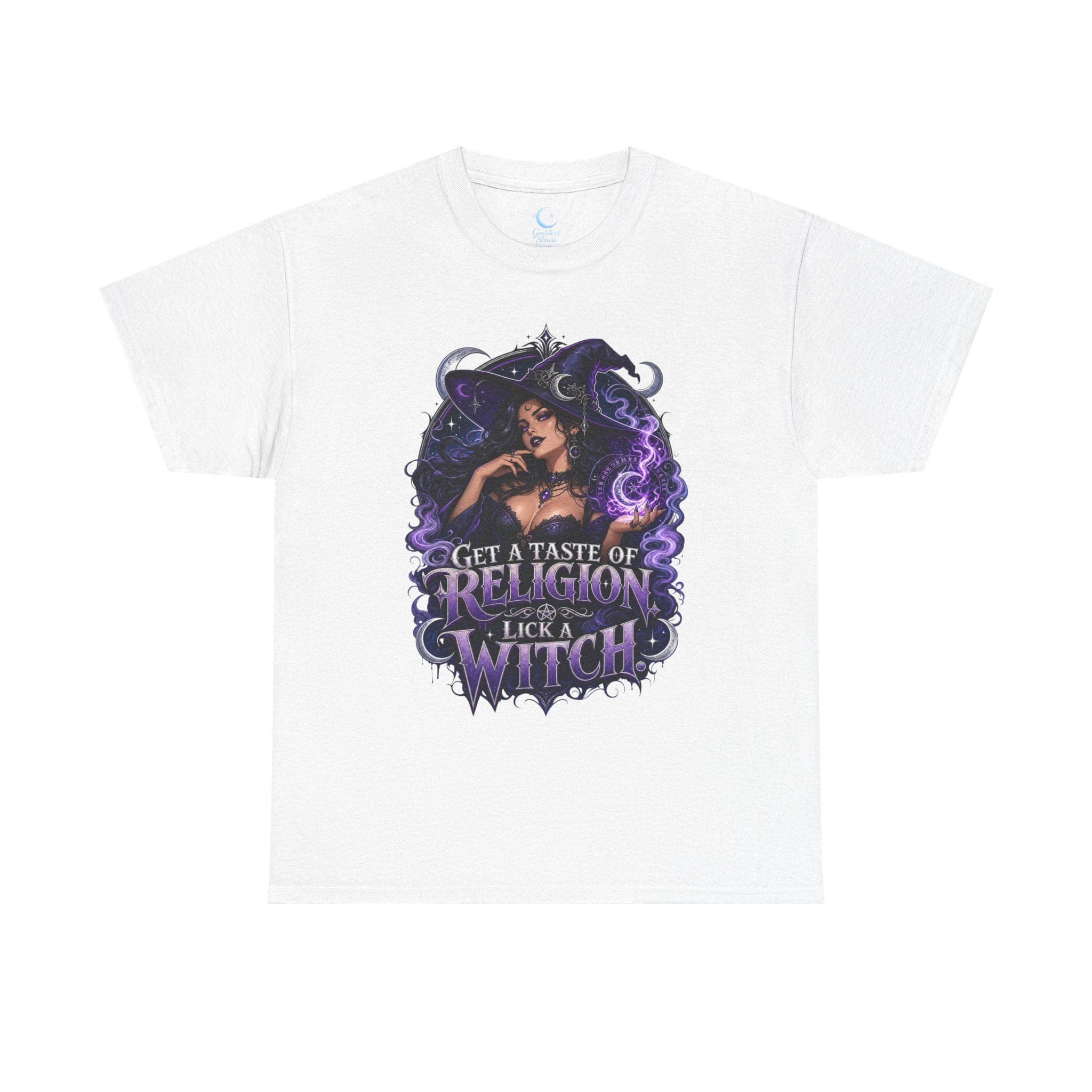 Lick a Witch Shirt Get a Taste of Religion Witchy Graphic Tee Gothic Humor Shirt Dark Feminine Witch Shirt Spooky Cute Tee - Thumbnail 10