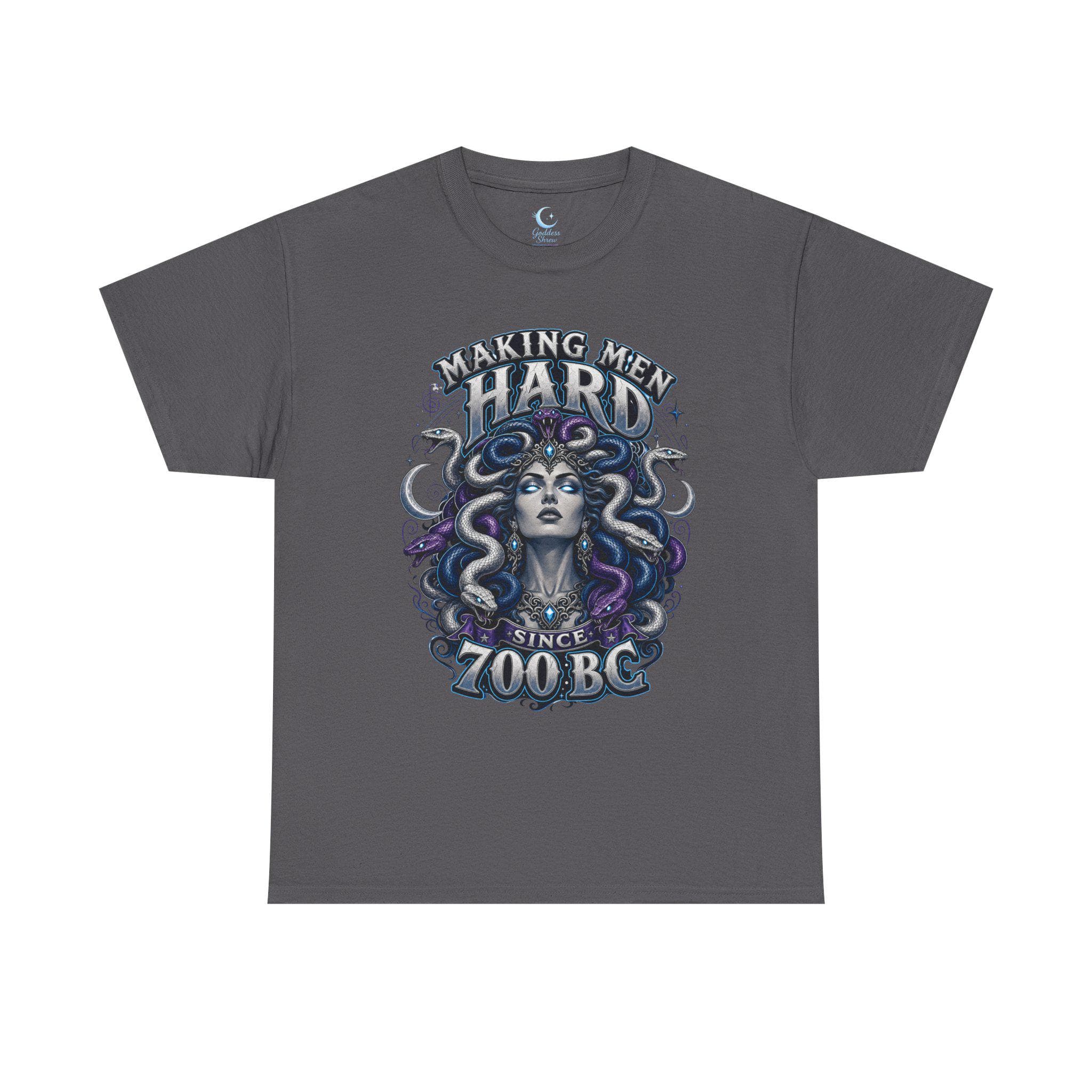Medusa Shirt Mythology Graphic Tee Making Men Hard Since 700 B C Gothic Fantasy Snake Goddess Shirt Dark Feminine Power Tee - Thumbnail 9