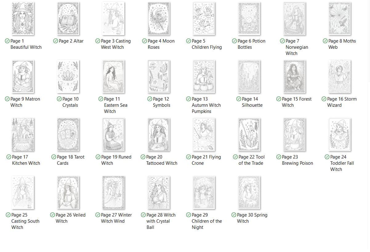 Witch Coloring Book | Volume 3, Goddess Shrew (Digital Download PDF) - Thumbnail 5