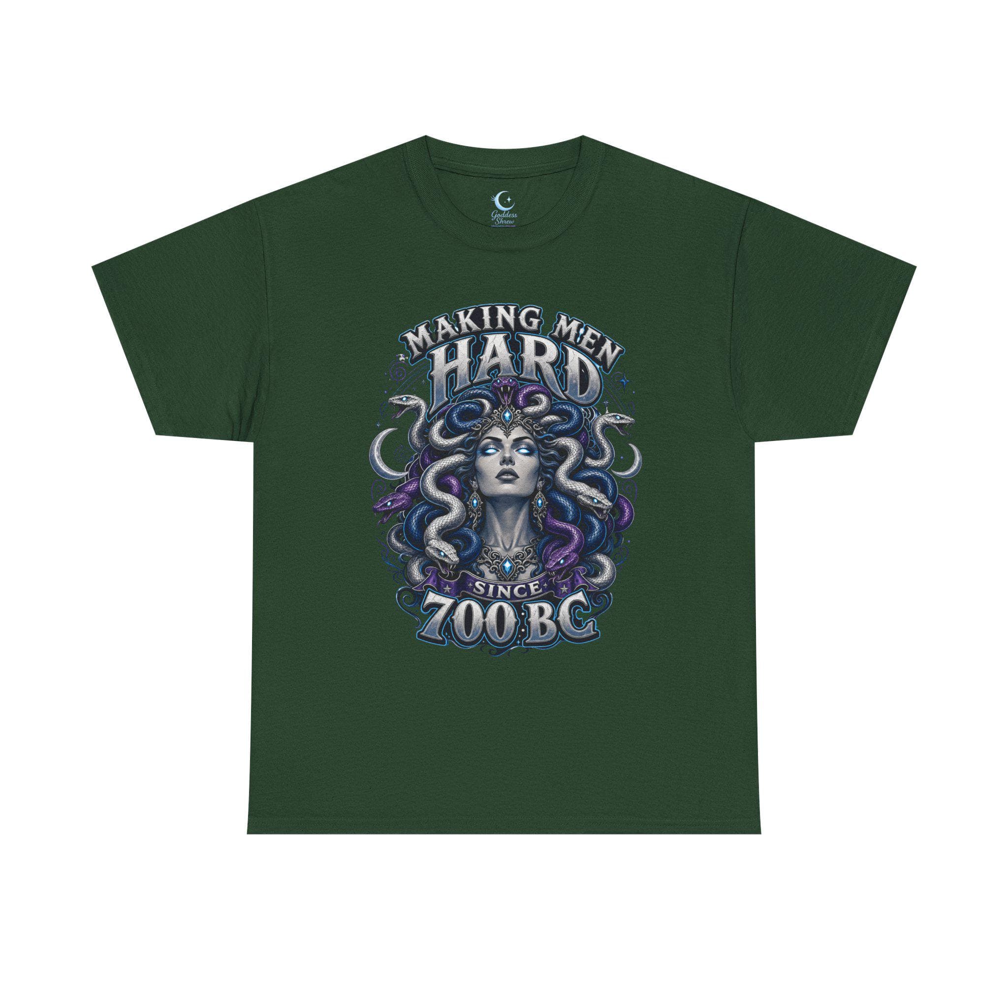 Medusa Shirt Mythology Graphic Tee Making Men Hard Since 700 B C Gothic Fantasy Snake Goddess Shirt Dark Feminine Power Tee - Thumbnail 8