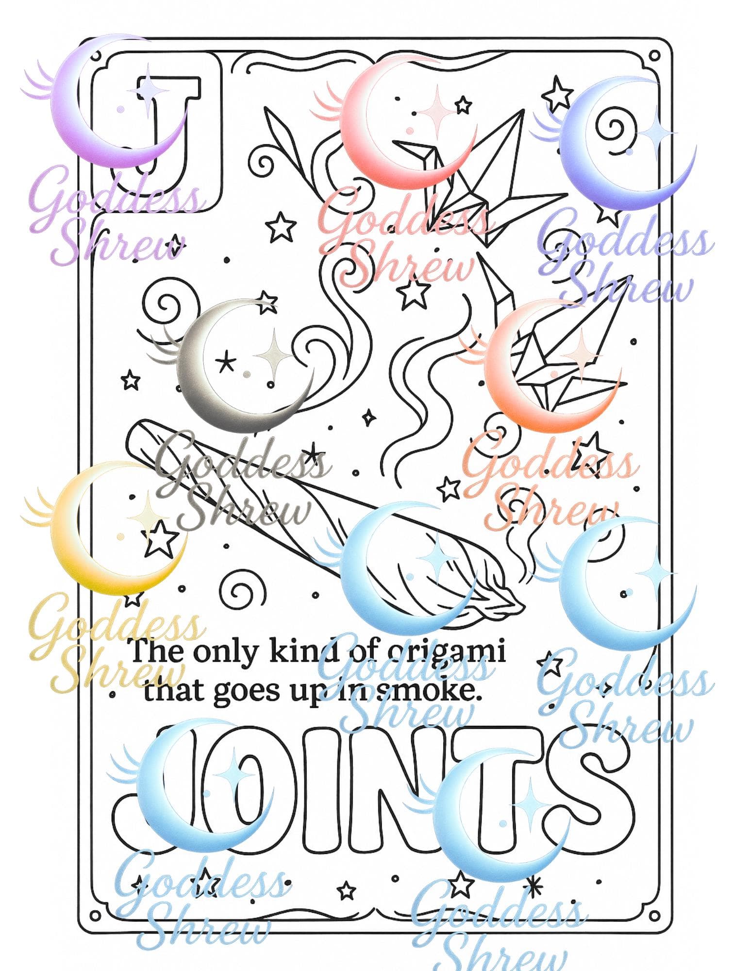 ABCs of Drugs Coloring Book | Funny Adult Satire (Digital Download) - Thumbnail 4