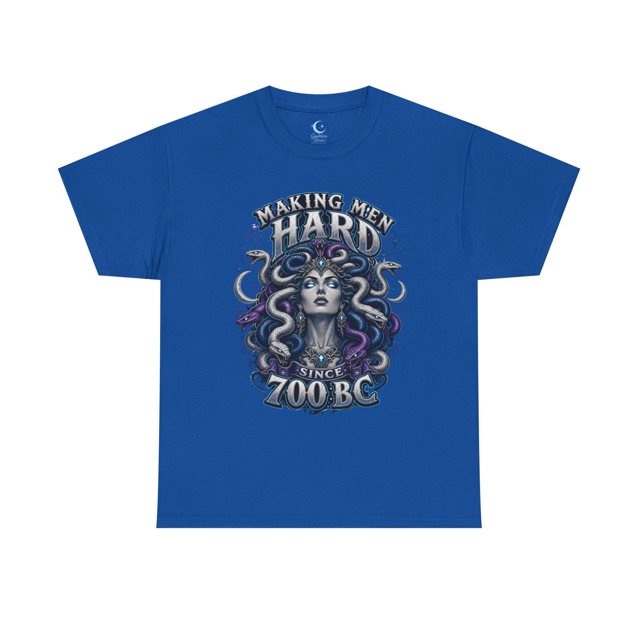 Medusa Shirt Mythology Graphic Tee Making Men Hard Since 700 B C Gothic Fantasy Snake Goddess Shirt Dark Feminine Power Tee - Thumbnail 2