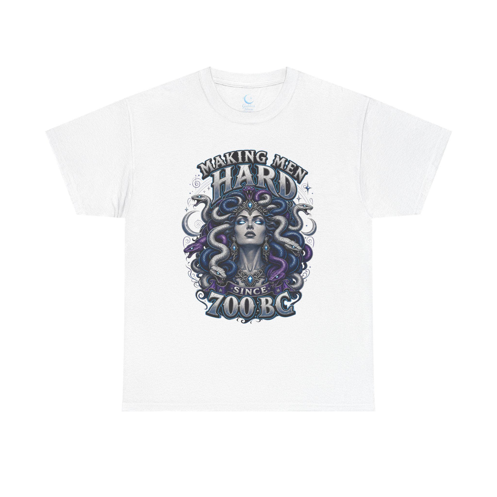 Medusa Shirt Mythology Graphic Tee Making Men Hard Since 700 B C Gothic Fantasy Snake Goddess Shirt Dark Feminine Power Tee - Thumbnail 10