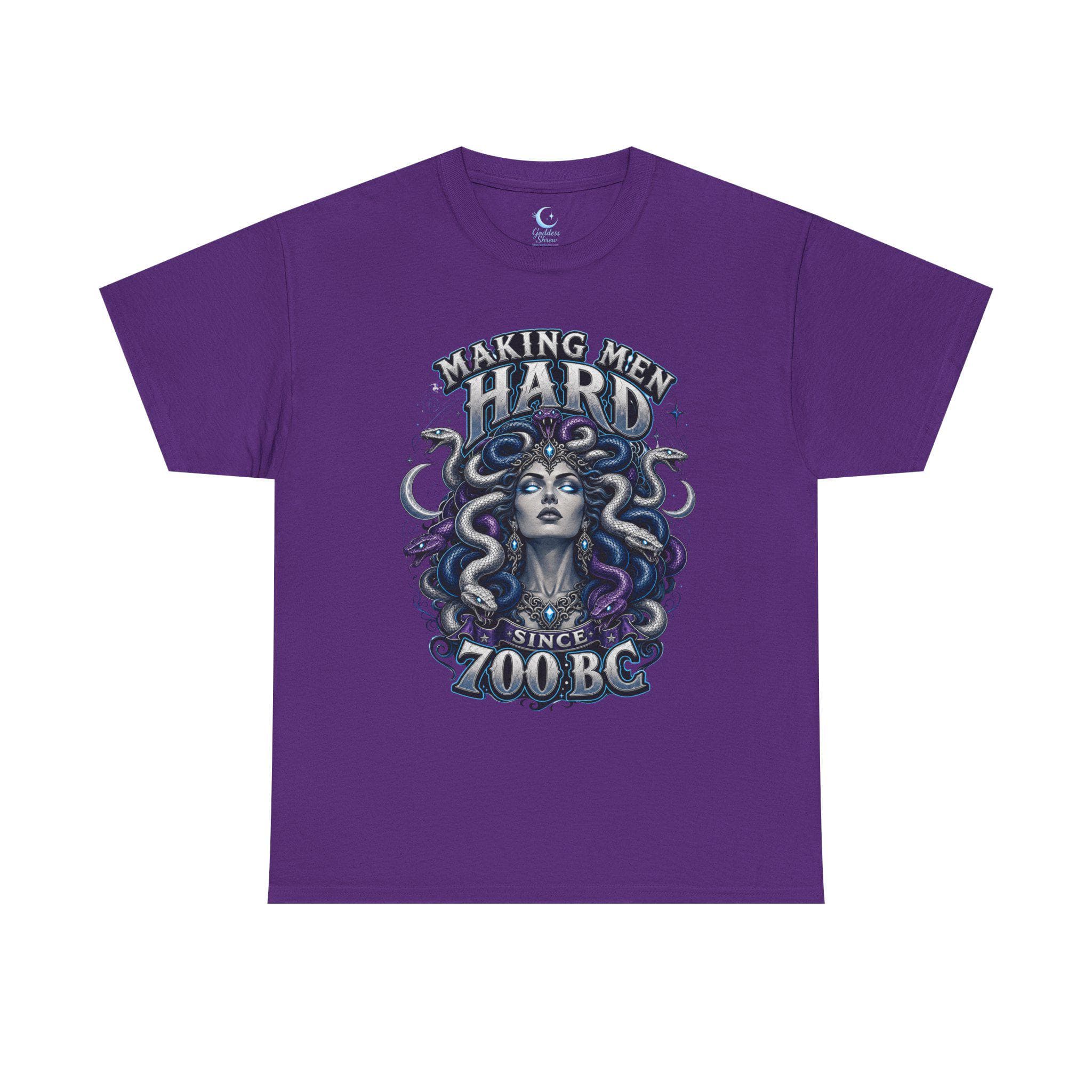 Medusa Shirt Mythology Graphic Tee Making Men Hard Since 700 B C Gothic Fantasy Snake Goddess Shirt Dark Feminine Power Tee - Thumbnail 4