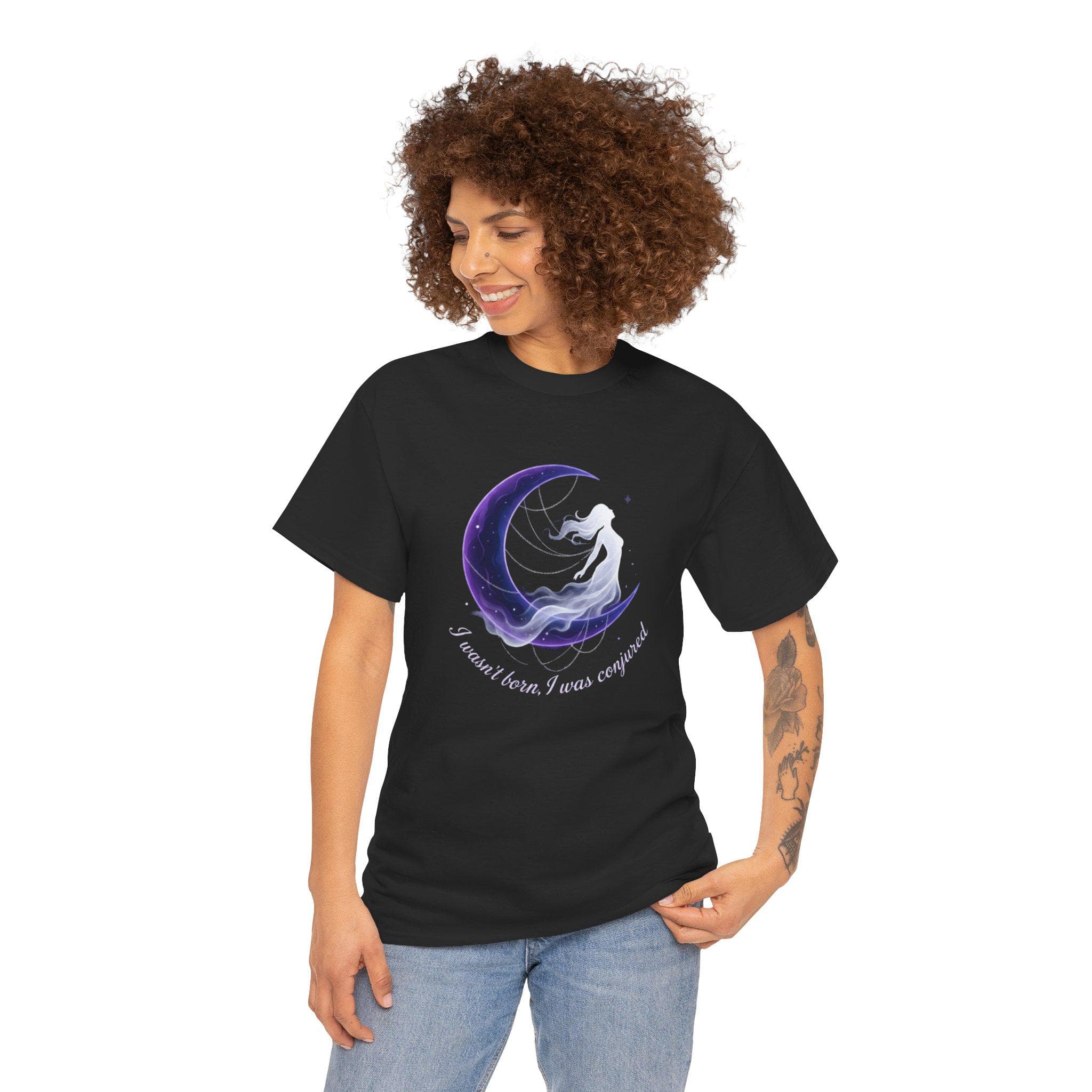 I Was Conjured Shirt, Witchy Feminine Power Tee, Dark Magical Aesthetic Design - Thumbnail 5