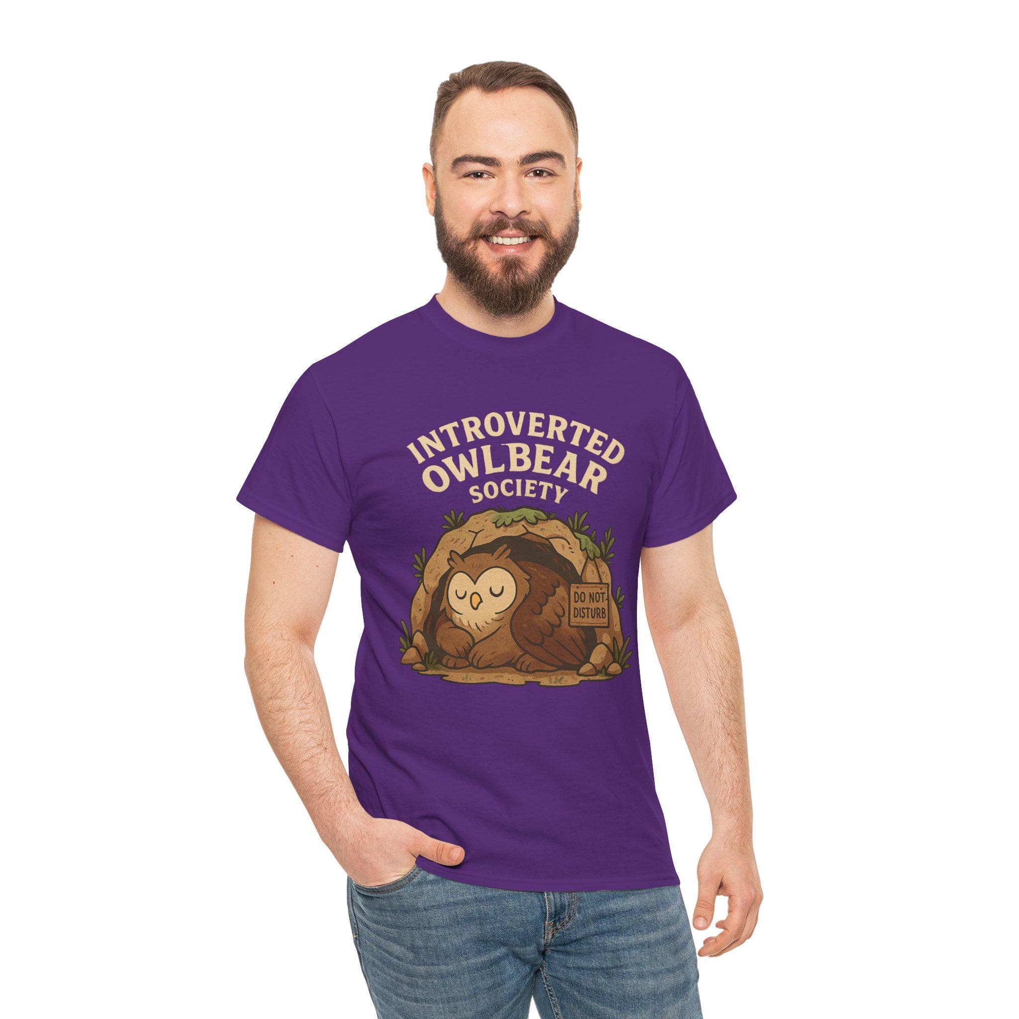 Introverted Owlbear Society Tee | Funny Gamer RPG Shirt - Thumbnail 2