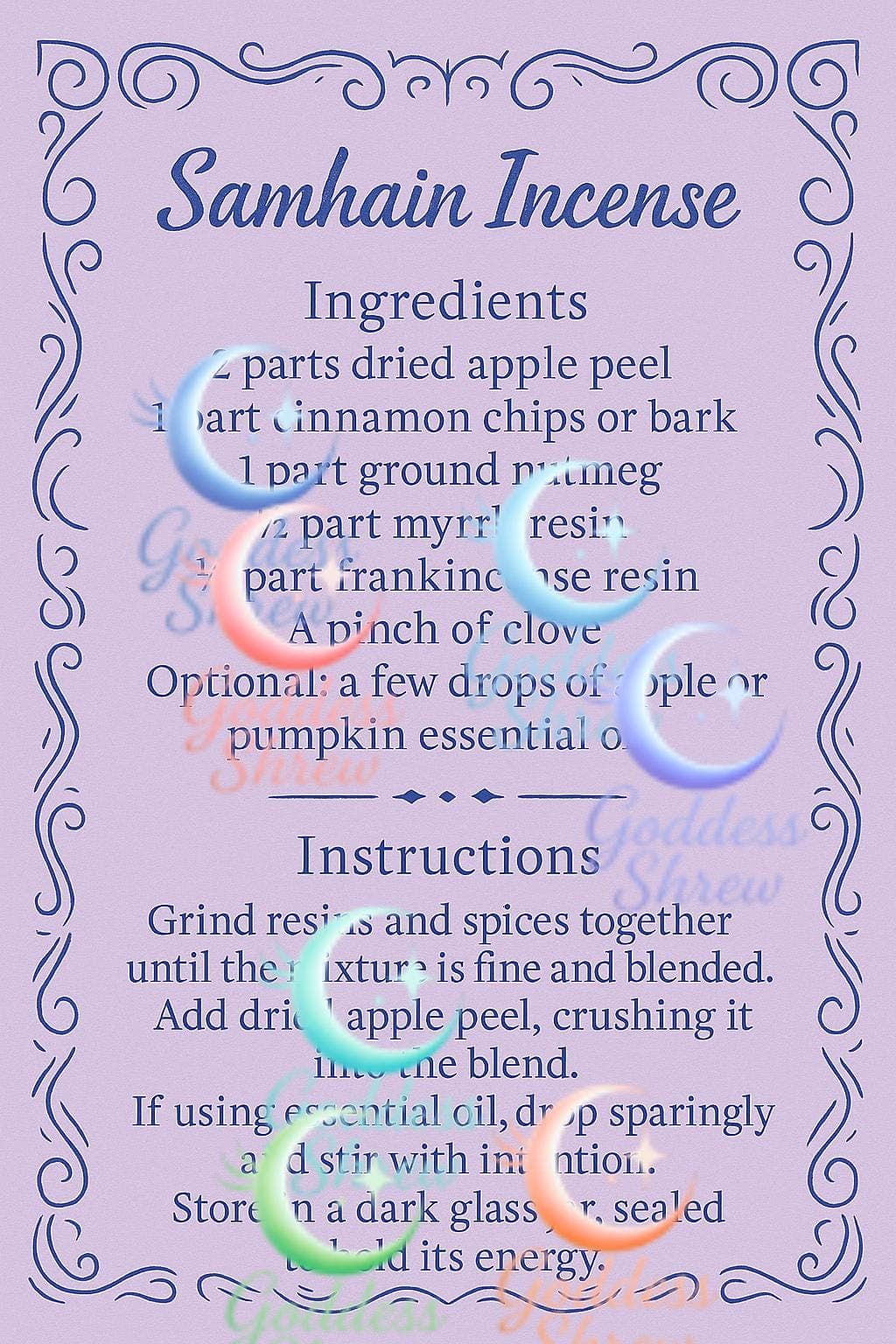 Samhain Grimoire: Recipes & Offerings - Witchy Book of Shadows (Digital Download) - Thumbnail 2