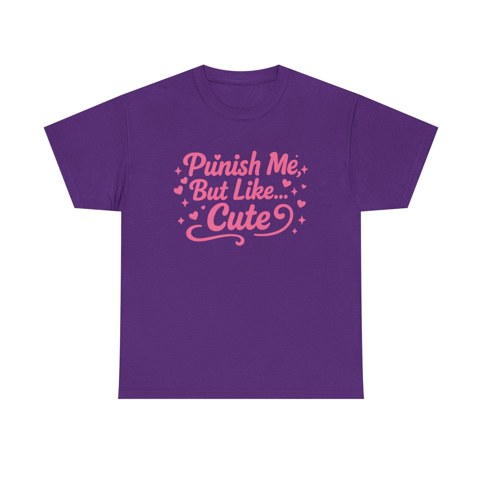 Punish Me But Cute Tee | Flirty Bratty Kink Humor Shirt | Playful Submissive Vibe Top for Mischief Lovers - Thumbnail 7
