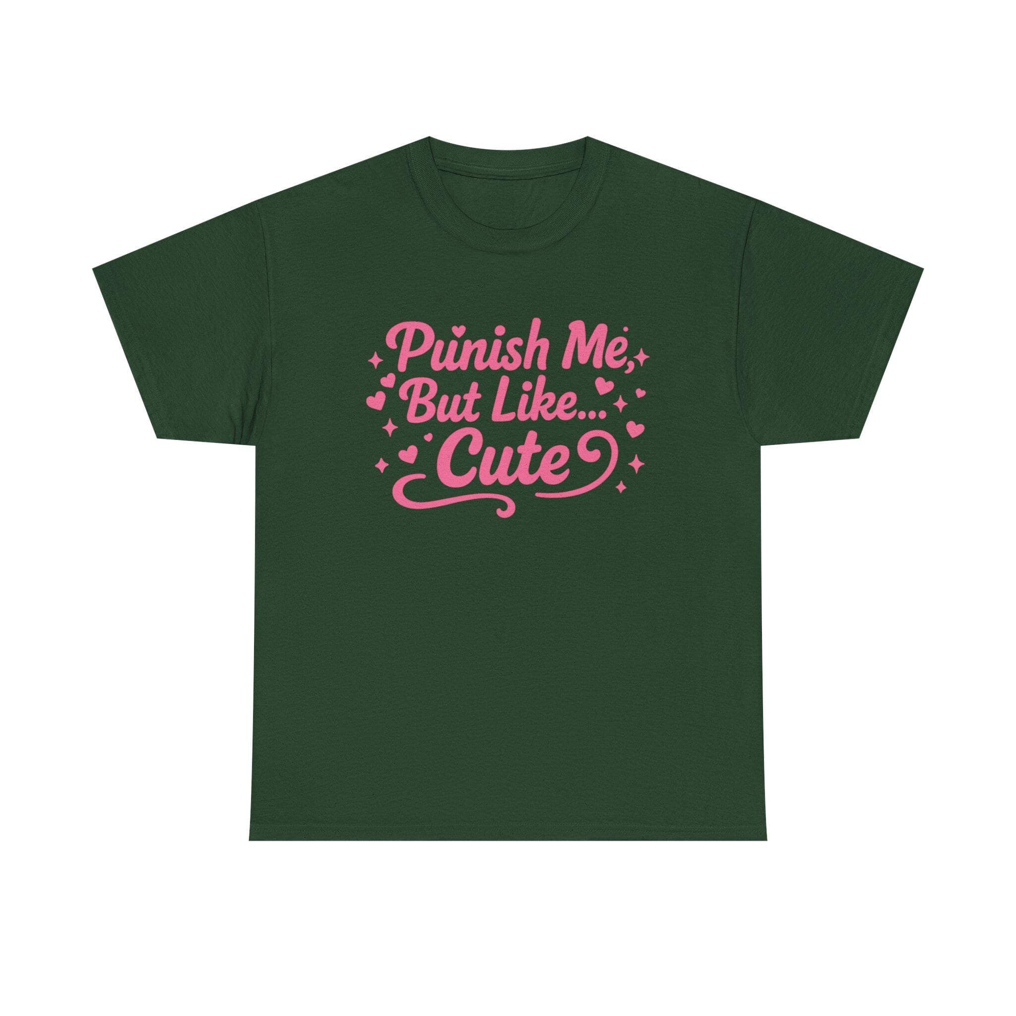 Punish Me But Cute Tee | Flirty Bratty Kink Humor Shirt | Playful Submissive Vibe Top for Mischief Lovers - Thumbnail 9