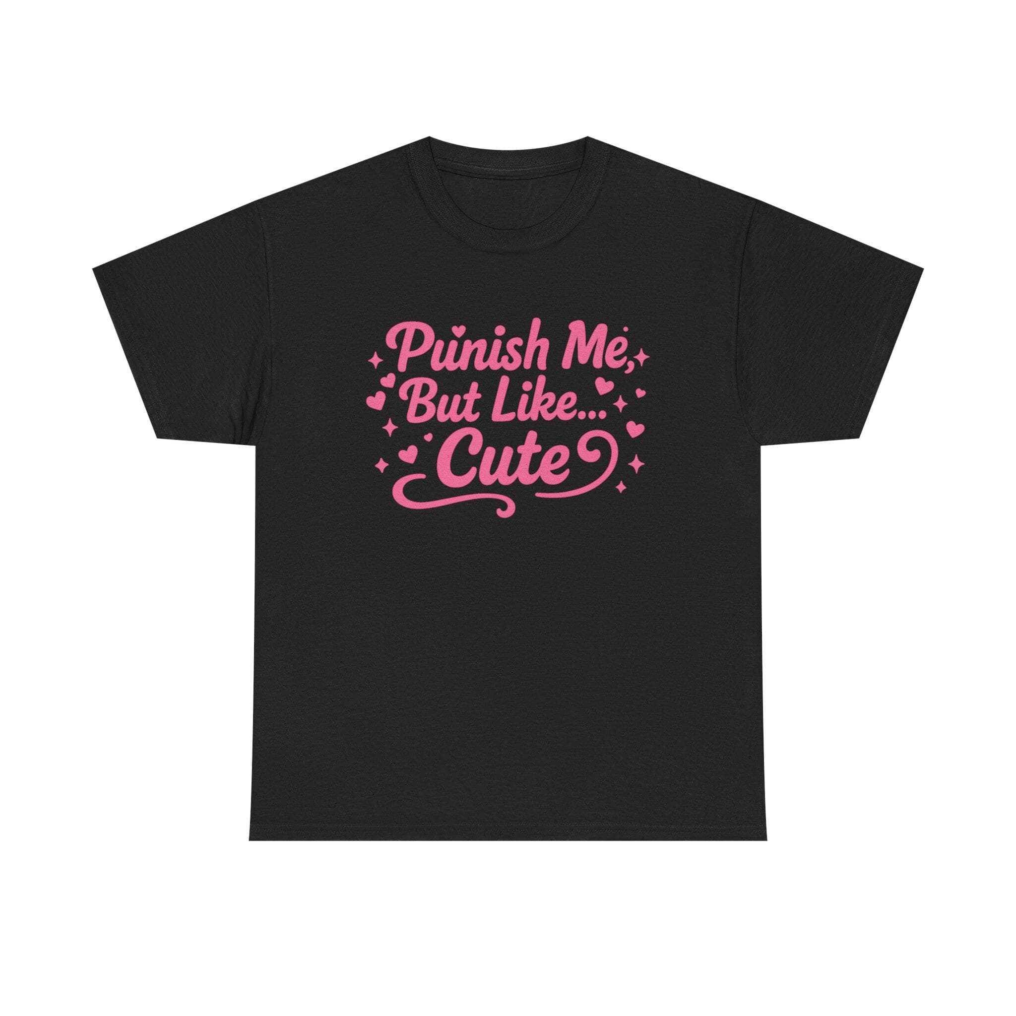 Punish Me But Cute Tee | Flirty Bratty Kink Humor Shirt | Playful Submissive Vibe Top for Mischief Lovers - Thumbnail 5