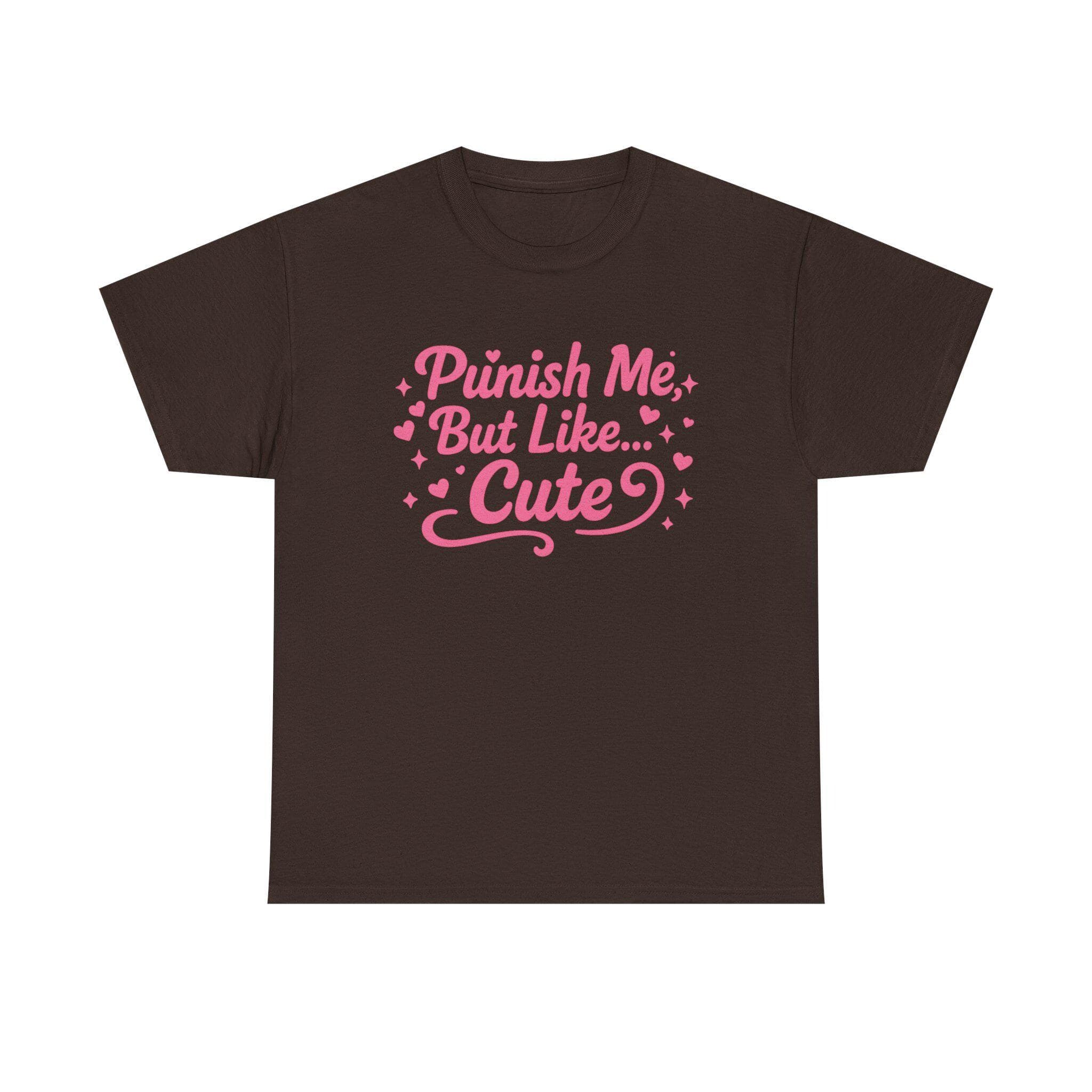 Punish Me But Cute Tee | Flirty Bratty Kink Humor Shirt | Playful Submissive Vibe Top for Mischief Lovers - Thumbnail 6