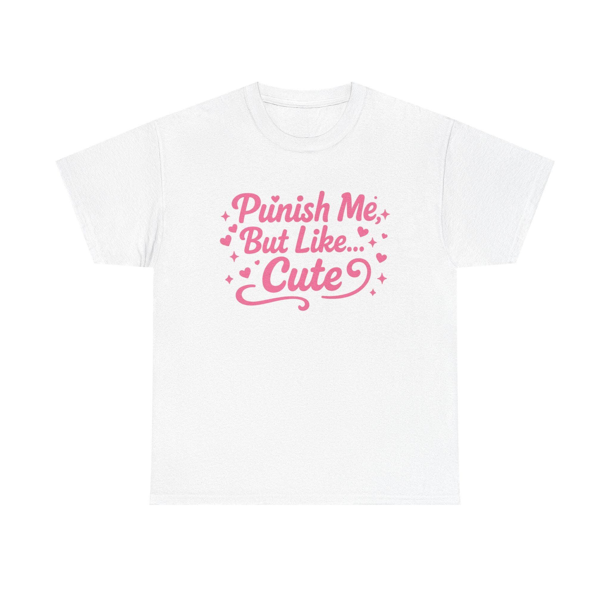 Punish Me But Cute Tee | Flirty Bratty Kink Humor Shirt | Playful Submissive Vibe Top for Mischief Lovers - Thumbnail 8
