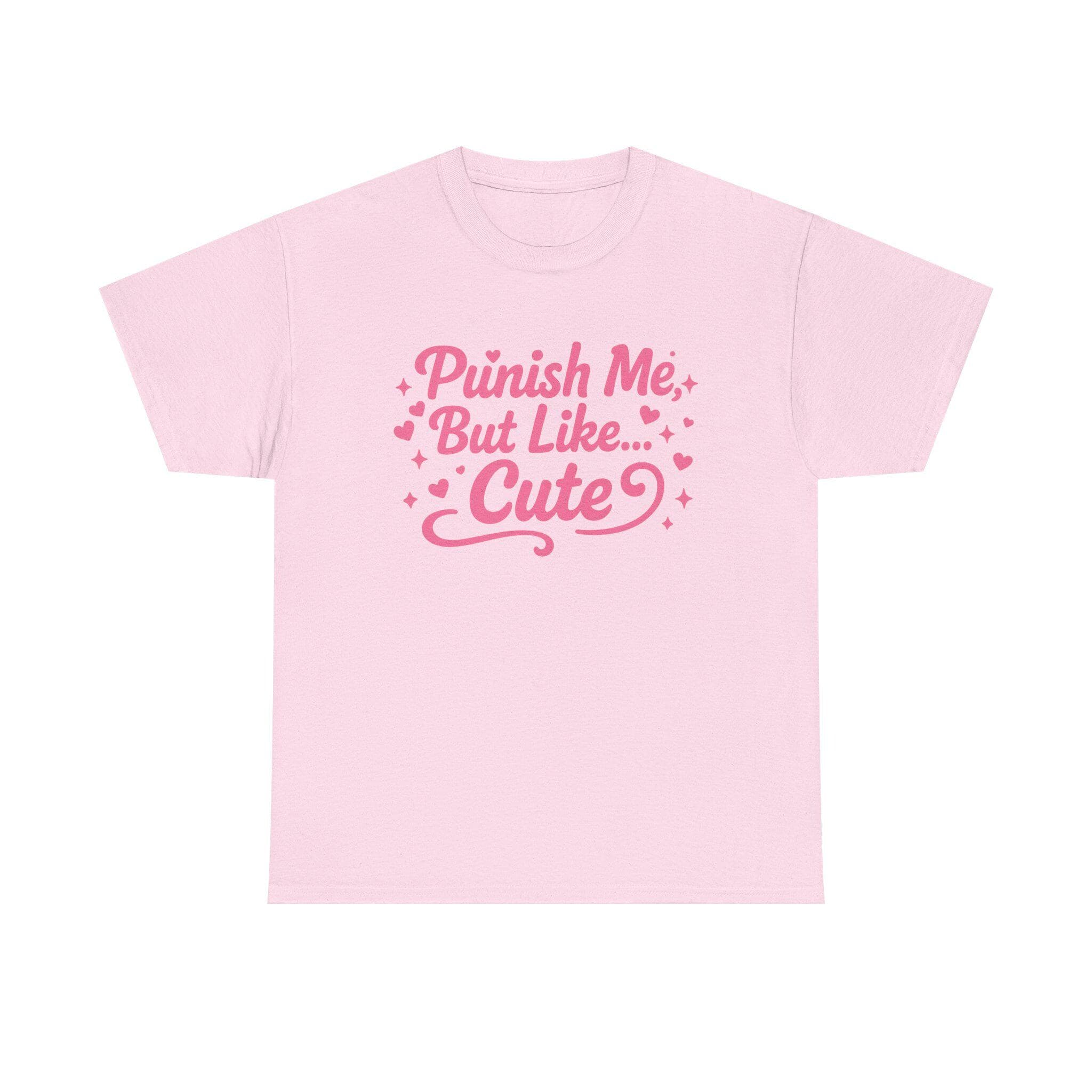 Punish Me But Cute Tee | Flirty Bratty Kink Humor Shirt | Playful Submissive Vibe Top for Mischief Lovers - Thumbnail 14
