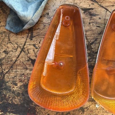 Vintage Hella VW Beetle Front Fender Turn Signal Lights OEM - Thumbnail 12