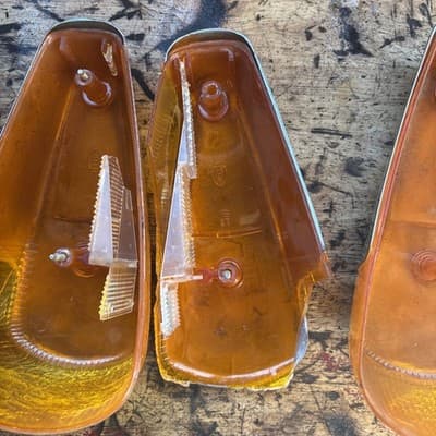 Vintage Hella VW Beetle Front Fender Turn Signal Lights OEM - Thumbnail 10