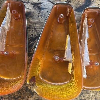 Vintage Hella VW Beetle Front Fender Turn Signal Lights OEM - Thumbnail 11