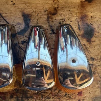 Vintage Hella VW Beetle Front Fender Turn Signal Lights OEM - Thumbnail 3
