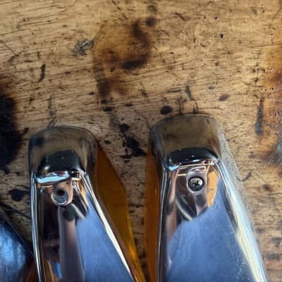 Vintage Hella VW Beetle Front Fender Turn Signal Lights OEM - Thumbnail 6