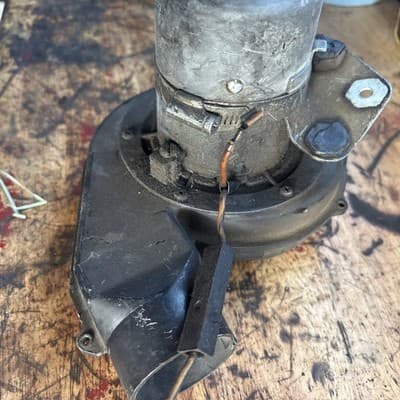 VW T2 Bus Heater Blower Motor w/bracket&relay 72-79, USED OE German, #261261193A - Thumbnail 9