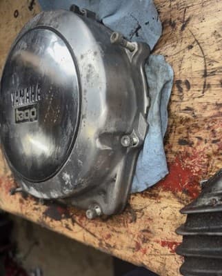 1987 Yamaha Venture XVZ1300 Clutch Engine Side Cover 87 XVZ 1300 - Thumbnail 2