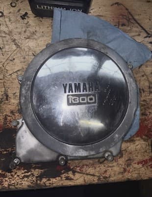1987 Yamaha Venture XVZ1300 Clutch Engine Side Cover 87 XVZ 1300 - Thumbnail 5