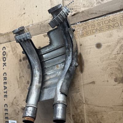 1983 Honda VF1100S V65 Magna center exhaust header and heat shield - Thumbnail 4