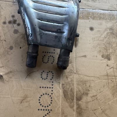 1983 Honda VF1100S V65 Magna center exhaust header and heat shield - Thumbnail 7