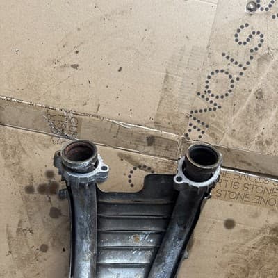 1983 Honda VF1100S V65 Magna center exhaust header and heat shield - Thumbnail 5