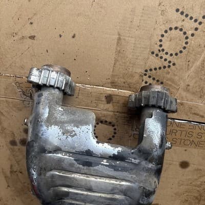 1983 Honda VF1100S V65 Magna center exhaust header and heat shield - Thumbnail 8